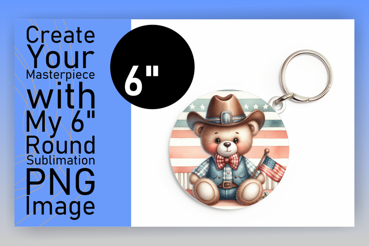 Creative Round Design for Keychains , Teddy Bear