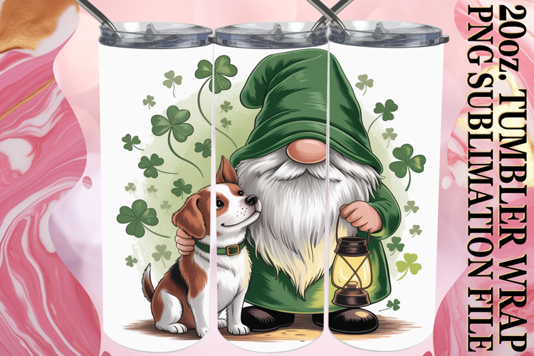 Lively Sublimation 20oz tumbler wrap, St Patricks