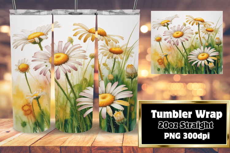 20oz Tumbler Wrap for Gift Giving , Flowers