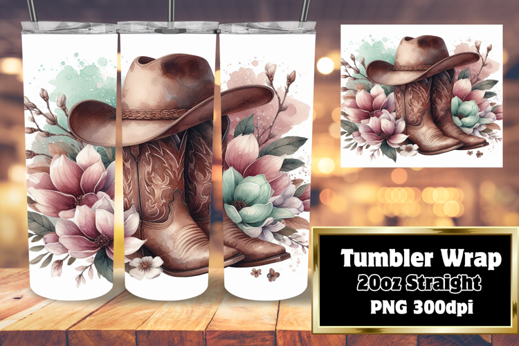 SOPHISTICATED 20oz Tumbler Template , Western