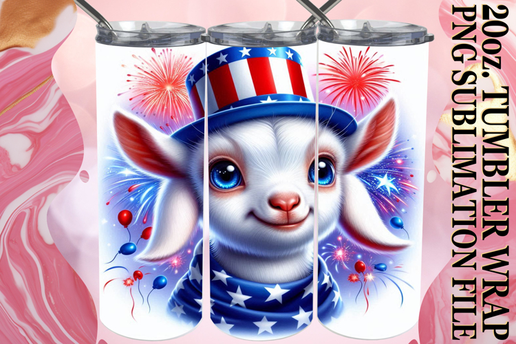 RADIANT ADVENTURE 20oz TUMBLER WRAP, USA Animals