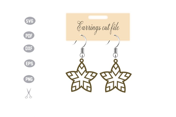 Earrings Template SVG example image 1