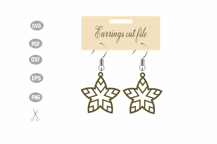 Earrings Template SVG