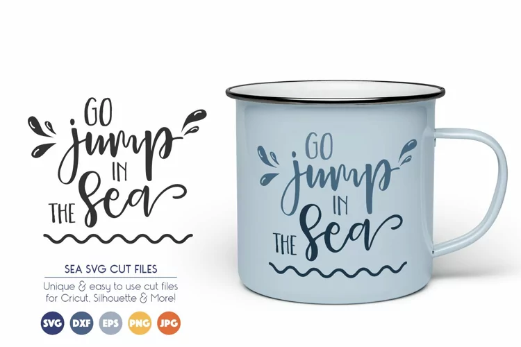 Lake SVG Cut Files - Go Jump in the Sea