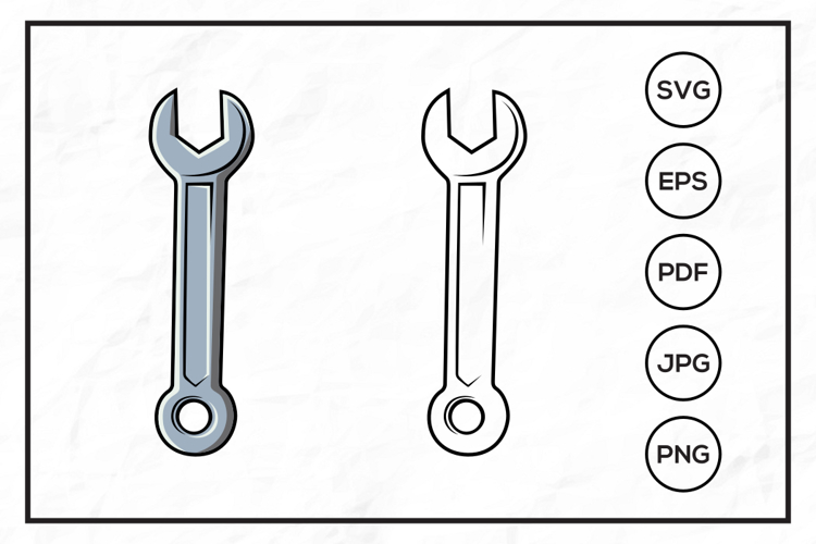 Wrench Clipart Image 3