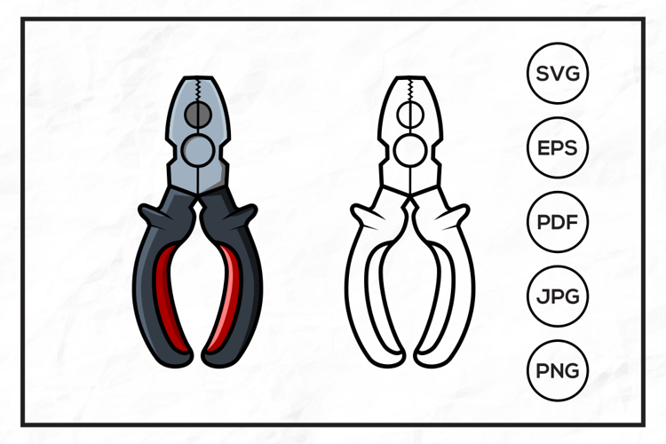 Combination Pliers Design Illustration