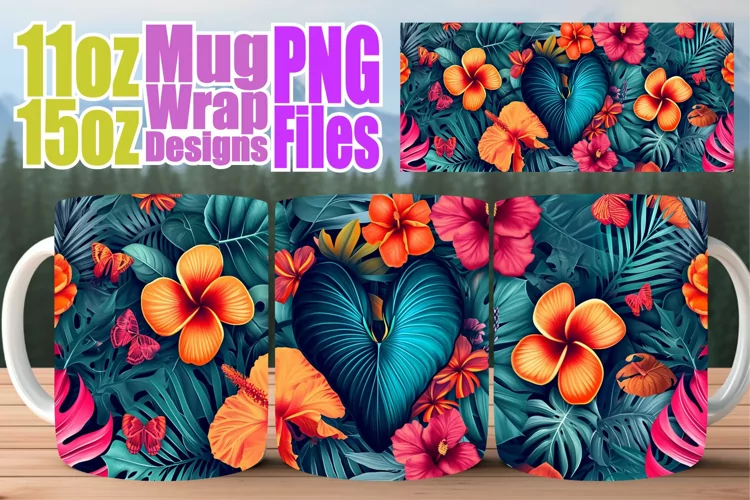 Sublimation Mug Wrap Collection - Love's Charm