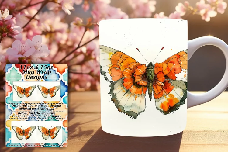 Butterfly Medley: Spring Mug Assortment - 11oz & 15oz