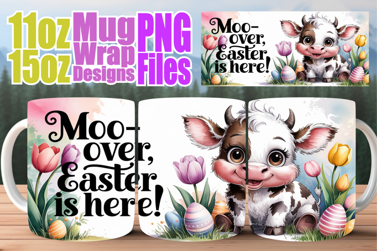 Joyful dreams 11oz 15oz sublimation wrap, Easter