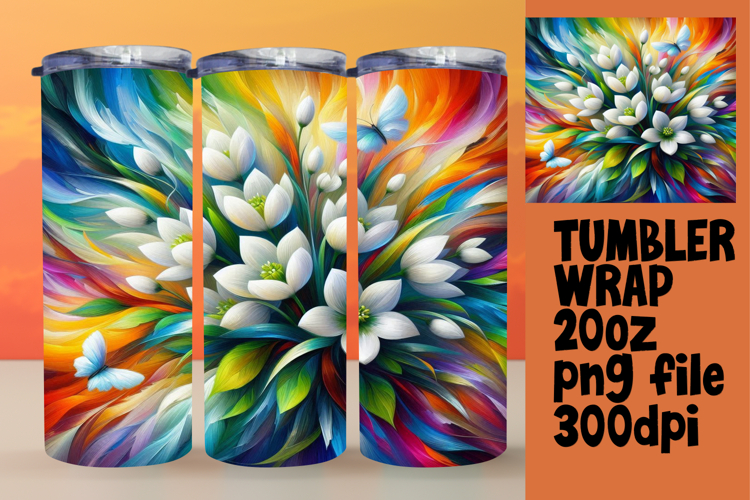 GREAT GIFT: 20oz Tumbler Design , Flowers