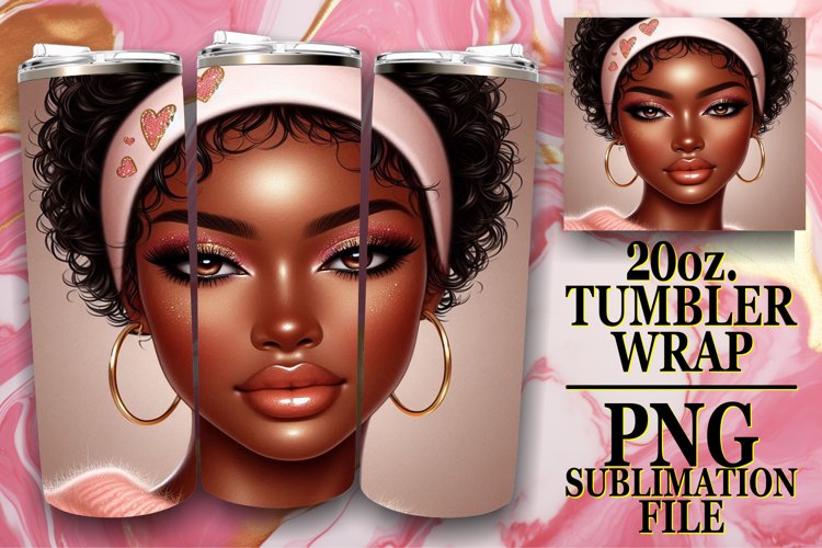 Joyful smiles 20oz tumbler wrap, Love Girl