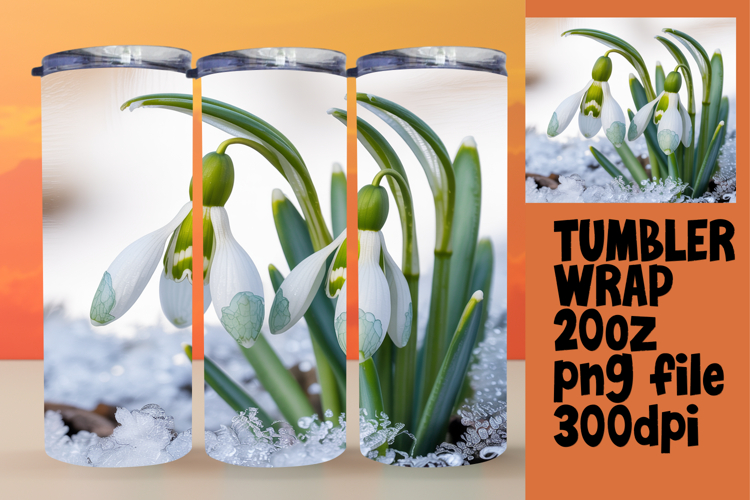 Dynamic 20oz Tumbler Design , Flowers