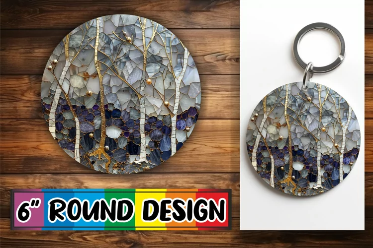 Luxe Landscape Keychain Marvels: Golden Marvels
