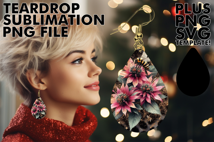 Cheerful Teardrop EARRINGS Design PNG, Leopard Prints