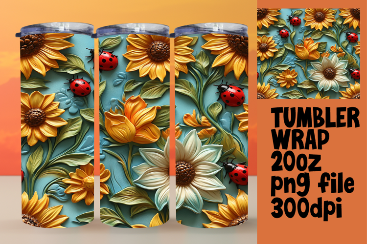 Creative 20oz Design for Any Occasion , 3D Flower