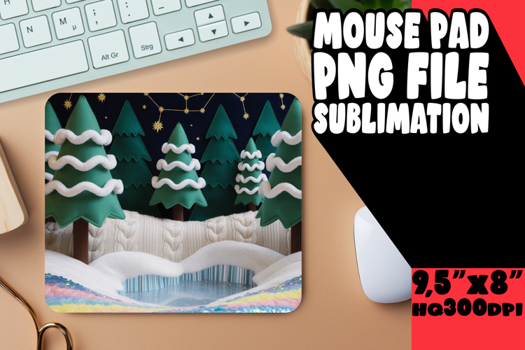 Luminous Desk Pad Designs Sublimation, Holiday