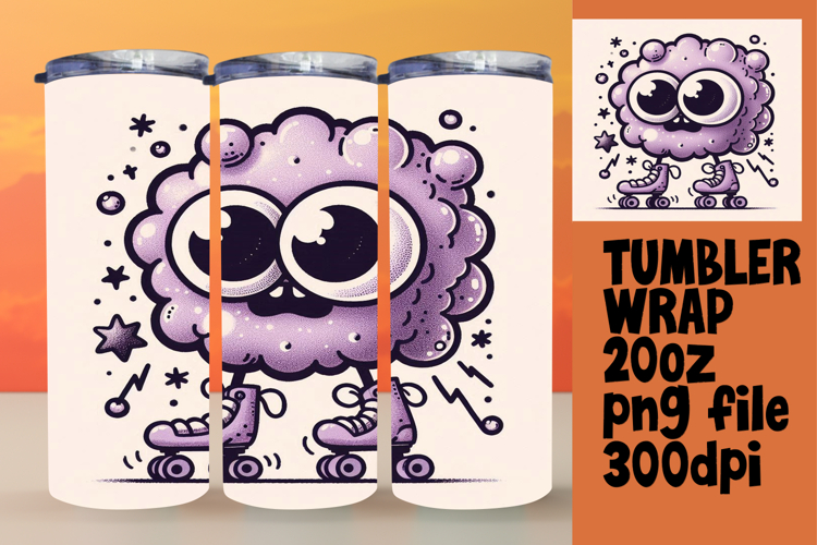 CHIC 20oz PNG Tumbler Wrap , Monster