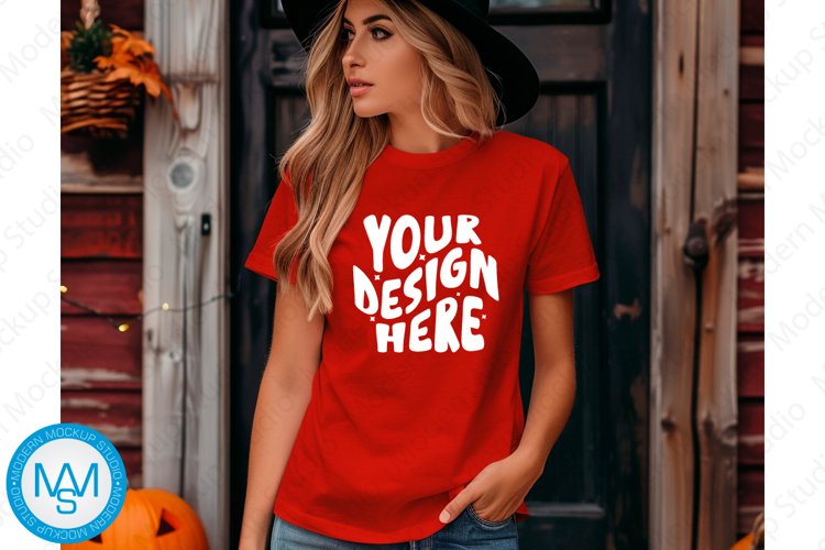White Tshirt Mockup Image 4