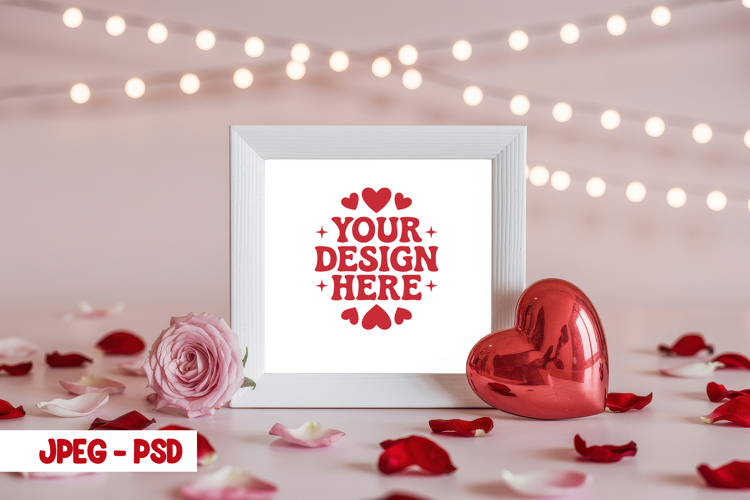 Valentine Minimal Mug PSD JPEG Mockup