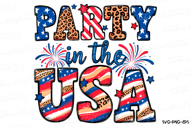 Party in the USA Svg | 4th of July Svg | Svg Cut File