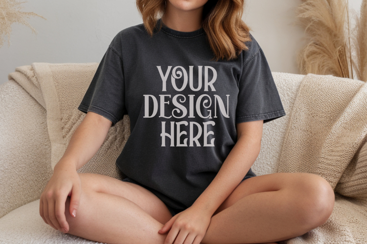 Pepper Comfort Colors 1717 T-shirt Mockups,1717 Mockups