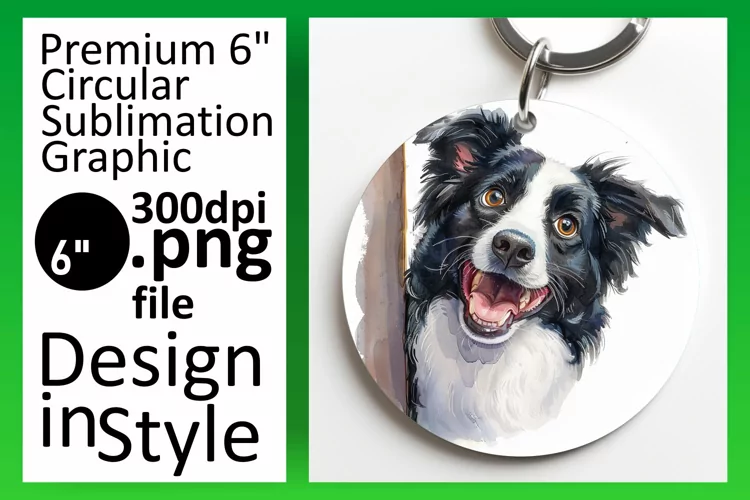 Dog Lover's Whimsical Circle Joyful Charm Playful