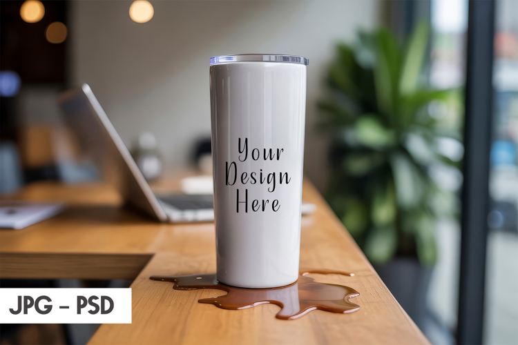 Coffee Tumbler Mockup PSD