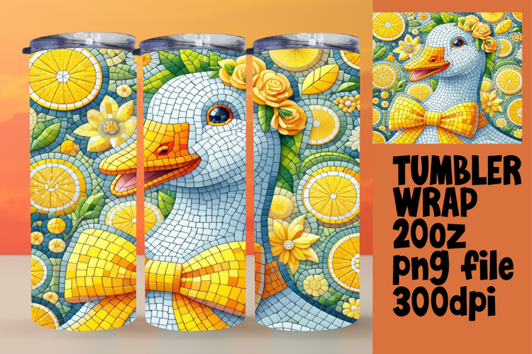 CUSTOMIZED 20oz Tumbler Wrap Design , Goose