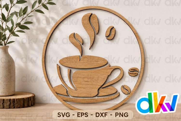 Coffee Bar SVG Laser Cut File