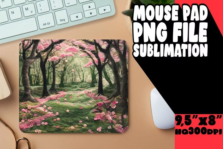 Mesmerizing 3D Mouse Pad Sublimation
