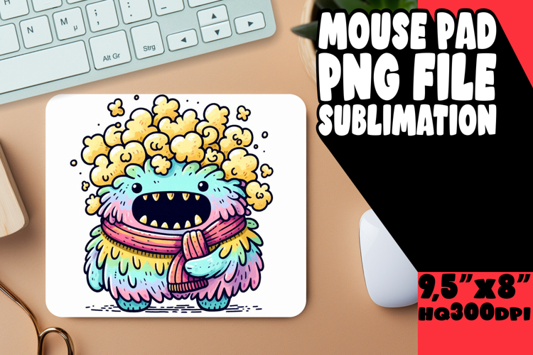 Blissful Mouse Pad Sublimation Ideas, Monster