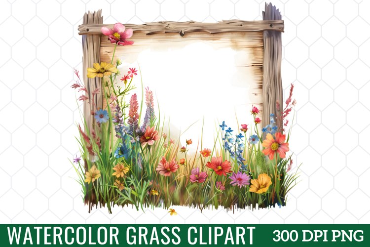 Watercolor Grass Clipart