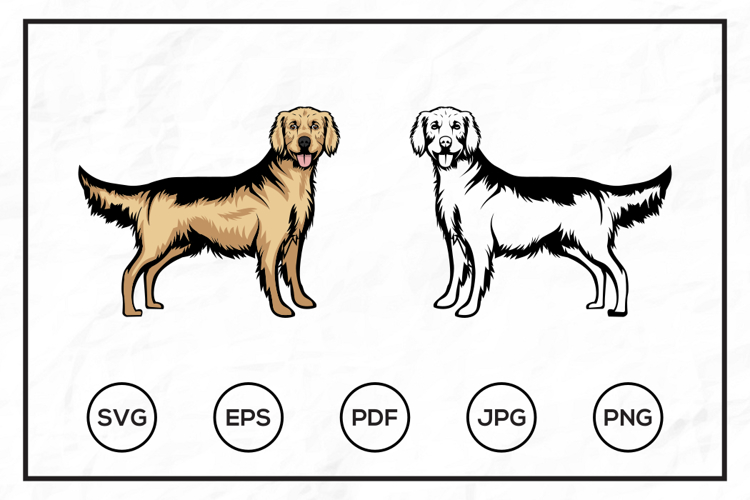 Golden Retriever Clipart Image 3