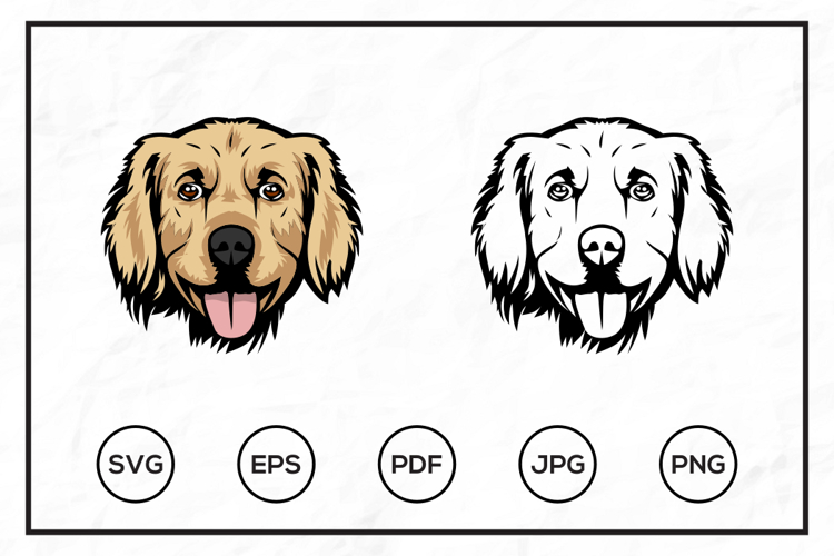 Golden Retriever Clipart Image 2