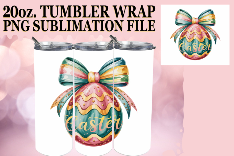 Bright Days 20oz tumbler wrap, Easter Egg