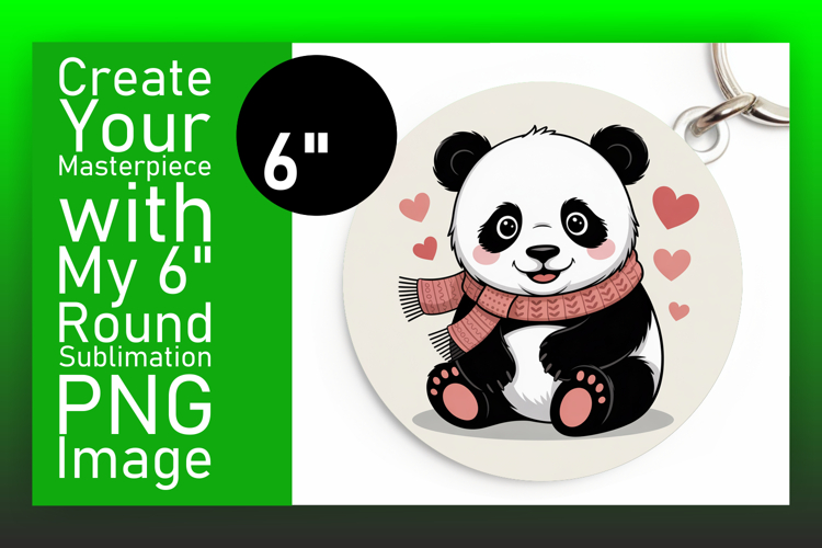 Whimsical Circle PNG Keychain Template , Valenines Animals