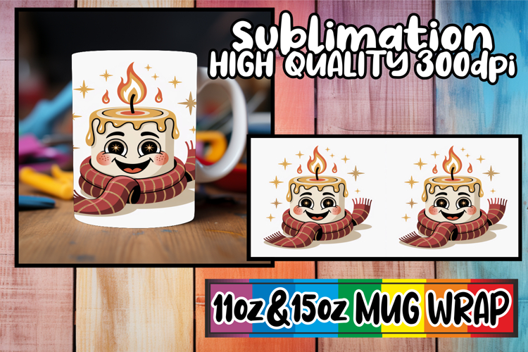 Everyday joy sublimation 11oz 15oz mug wrap, Cute Christmas