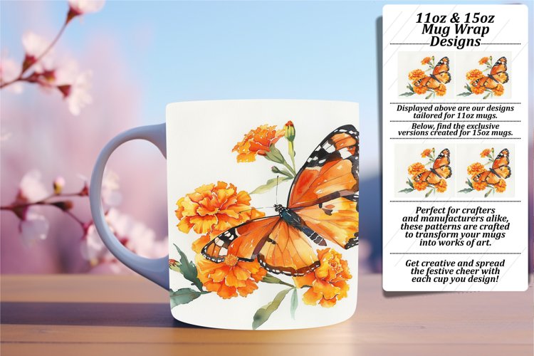 Spring Symphony: Butterfly Mug Mix - 11oz & 15oz example image 1