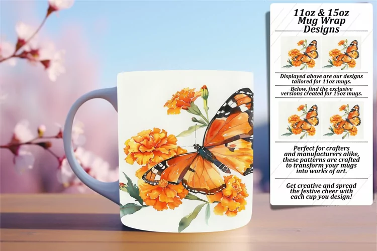 Spring Symphony: Butterfly Mug Mix - 11oz & 15oz
