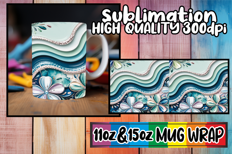 Timeless elegance sublimation print wrap, Pattern