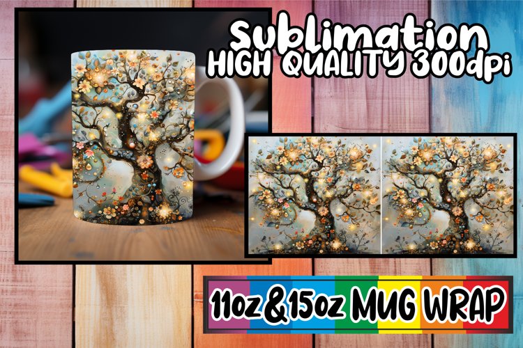 Tranquil Blossoms Mug Wrap - Spring Design example image 1