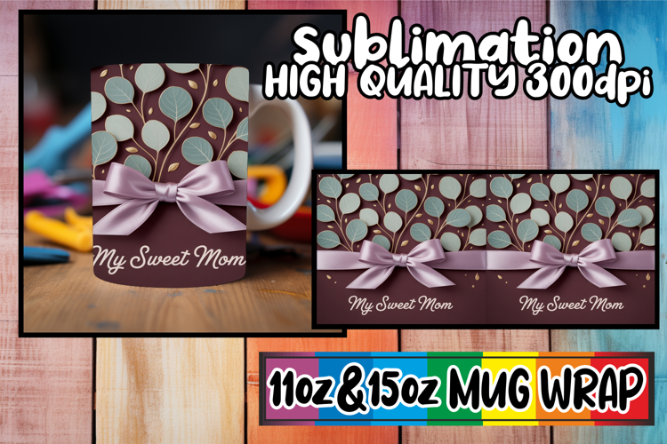Enchanting evenings 11oz 15oz mug wrap, Mother's Day