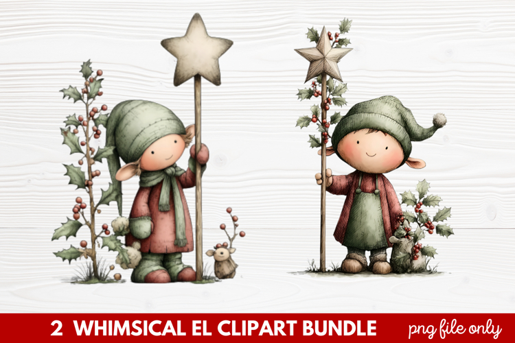 Cute Elf Clipart Image 14