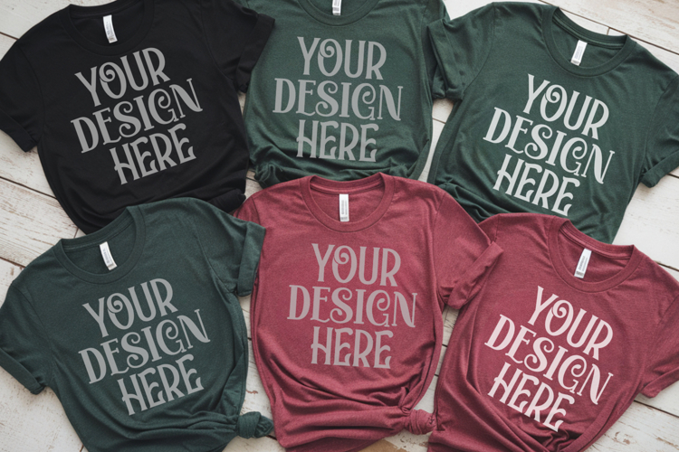 Christmas Family Matching Group T-Shirt Mockup