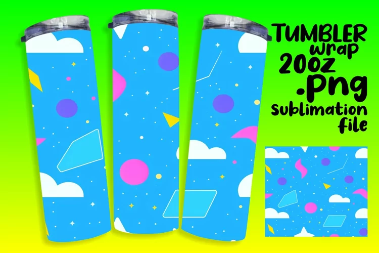 Neon Symphony 20oz Tumbler Aesthetics