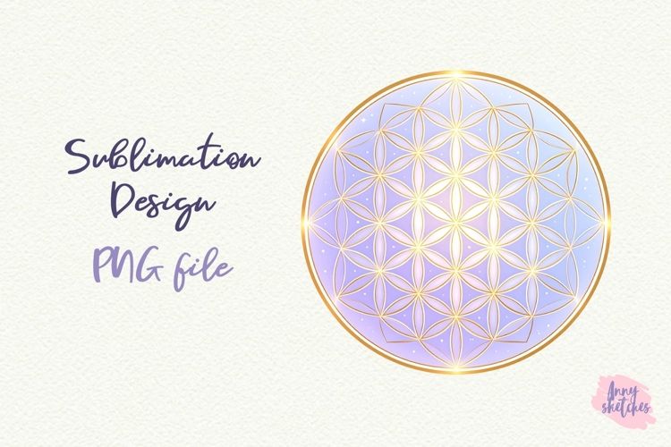 Flower of Life PNG Sacred Geometry Clipart Spiritual