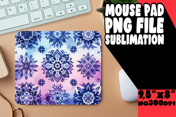 JOYFUL DESK PAD SUBLIMATION ART, Watercolor Patter