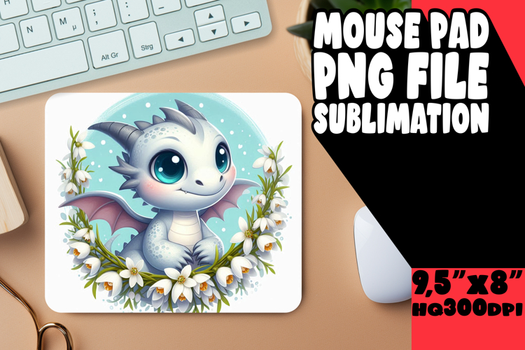 JOYFUL desk PAD Sublimation PNG, Dragon
