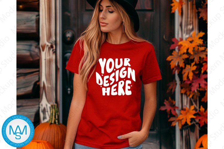 White Tshirt Mockup Image 3
