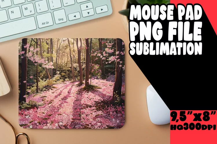 Scenic 3D Summer Mouse Pad Sublimation